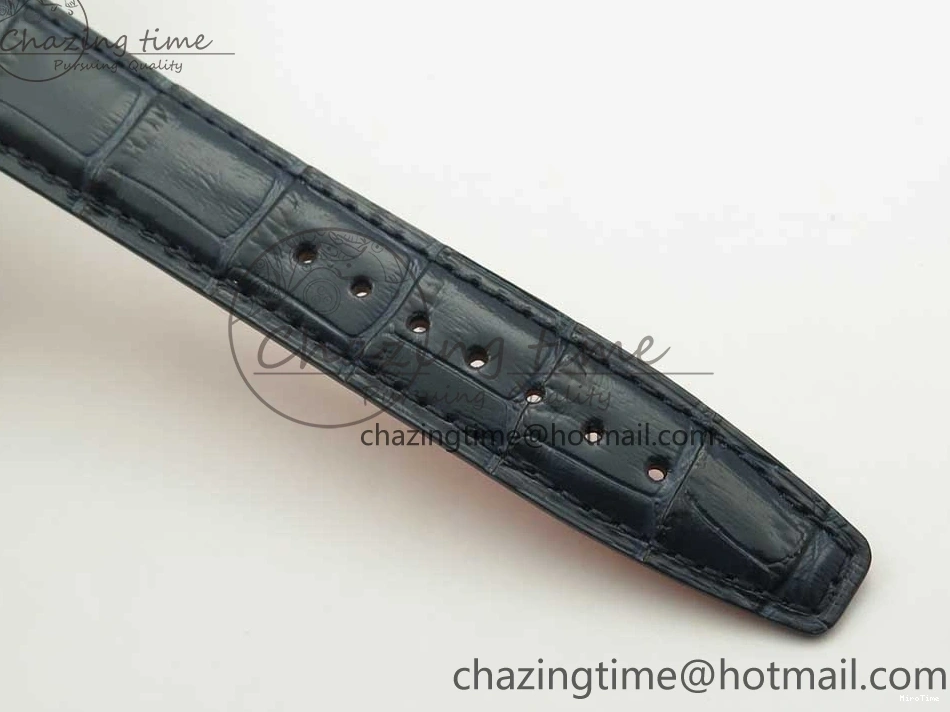 MIROTIME 0419 Portofino Automatic SS FKF 1:1 Best Edition Blue Dial on Blue Leather Strap A Cozy 7133